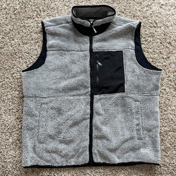 Wellen Windsurf Fleece Vest Jacket Speckle Grey Deep Pile Men’s Size XXL - Picture 1 of 10